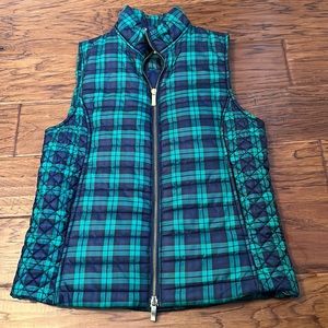 Vineyard Vines plaid zip up vest xs